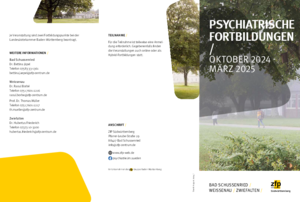 Aktuelles Programm Psychiatrische Fortbildungen