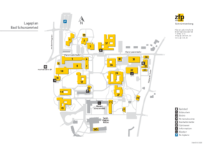 Schematische Skizze mit allen Gebäuden für den Standort Bad Schussenried.