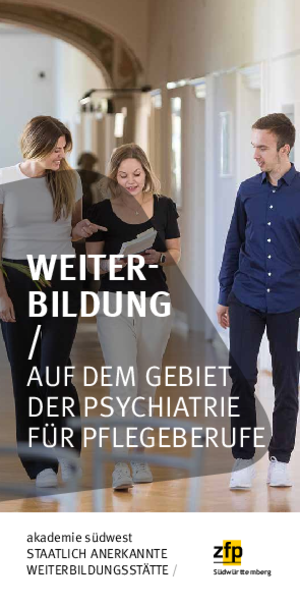 Flyer Weiterbildung auf dem Gebiet der Psychiatrie 2025/2026